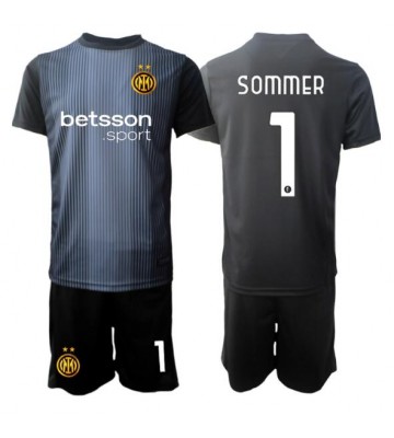 Inter Milan Yann Sommer #1 Målvakt Hemmaställ Barn 2025-26 Kortärmad (+ Korta byxor)
